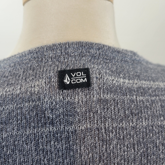 VOLCOM | Blue Knit Open Front Cardigan Size LG (14) - Picture 7 of 7